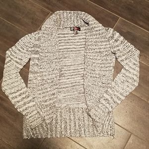 Warm heathered gray cardigan